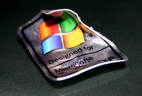 Windows XP sticker
