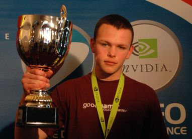 Wolf with ESWC cup